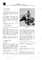 International 435, 445 Pickup Balers: PTO shaft installation and universal joint removal and installation procedures.
