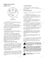 International 444 Tractor, International 444 Tractor... [list], gearshift pattern diagram, driving and starting procedures.