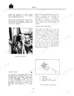 International 484, 584, 684, 784, 884, Hydro 84 brake bleeding and parking brake adjustment procedures and diagrams.