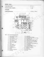 International Harvester Company B-275 engine cross-section diagram and technical specifications for crank and capacity.