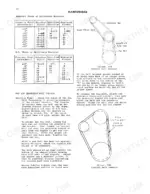 International Harvester T-4, T-5, TD-5 maintenance page showing antifreeze tables and fan and generator belt tension diagrams.
