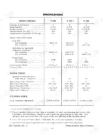 International Harvester V-304, V-345, V-392 engine specifications table including bore, stroke, and ignition timing.