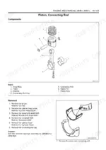 isuzu-4hk1-6hk1-engine-service-manual-lep-9-44060-exploded-view-120.webp Isuzu 4HK1-6HK1 exploded view of piston and connecting rod components with removal procedure steps.