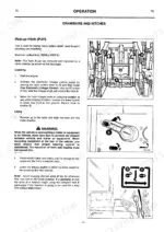 jcb-1115s-1125-1135-tractor-operator-manual-9801-1421-attachments-65.webp JCB 1115S, 1125, 1135 pick-up hitch operation procedures, diagrams of hitch components, release lever, and control panel.