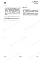 jcb-135-to-205-skidsteer-loader-service-manual-9813-6750-procedures-34.webp JCB 135, 155, 175, 190, 205 service manual page detailing machine cleaning preparation and pressure washing procedures.