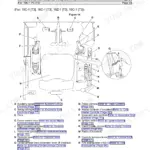 JCB 15C-1, 16C-1, 18Z-1, 19C-1, 19C-1 PC operator station diagram showing component locations and control lever labels.