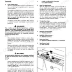 JCB 208S MINIMASTER operation manual page showing drive control lever, hand throttle, and foot pedal operating instructions.