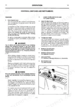 jcb-208s-minimaster-skid-steer-loader-backhoe-operator-manual-9801-4210-controls-20.webp JCB 208S MINIMASTER operation manual page showing drive control lever, hand throttle, and foot pedal operating instructions.