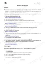 jcb-210x-220x-excavator-operator-manual-9831-3750-procedures-62.webp JCB 210X, 220X operator manual page detailing step-by-step procedures for starting the engine and warming up the machine.