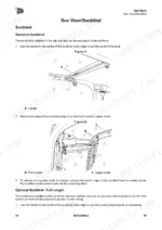 jcb-220lc-xtra-tracked-excavator-operator-manual-9831-2050-procedures-46.webp JCB 220LC Xtra operator manual: procedures for operating the standard sun visor and sunblind with diagrams.