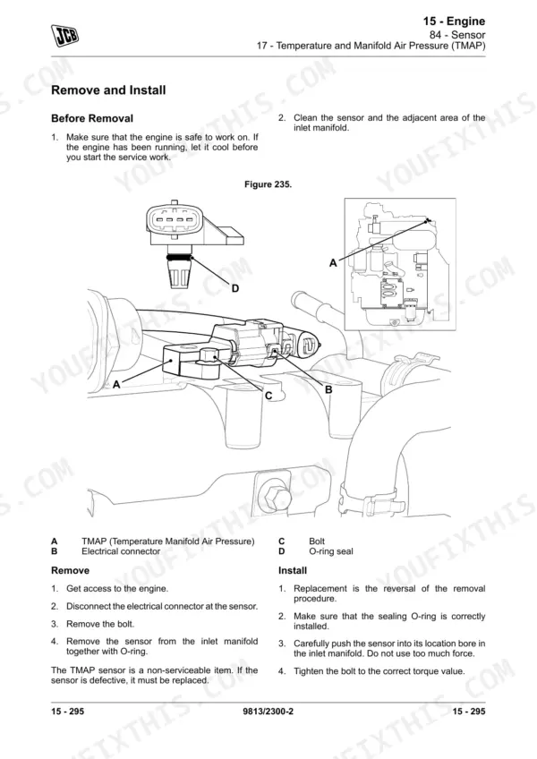 JCB 225 service manual - 15 - Engine