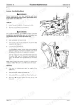 jcb-2cx-to-210sl-backhoe-loader-service-manual-9803-7110-procedures-48.webp JCB 2CX, 2DX, 210, 212, 210S, 213S, 2CXU, 212SU, 2CXL, 2CX Farm Master, 210SL, Backhoe Loader, 2CX Range, 210SU, 2DX Machines, 212S, loader arm safety strut installation and removal procedure.