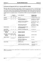 jcb-2cx-to-210sl-backhoe-loader-service-manual-9803-7110-specs-34.webp JCB 2CX, 2DX, 210, 212, 210S, 213S, 2CXU, 212SU, 2CXL, 2CX Farm Master, 210SL, Backhoe Loader, 2CX Range, 210SU, 2DX Machines, 212S maintenance table showing lubricant capacities and specifications.