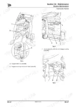jcb-2cx-to-210su-backhoe-loader-service-manual-9803-7130-08-exploded-view-70.webp JCB 2CX, 2CXU, 210S, 210SU, Backhoe Loader, 3CX, JCB Dieselmax Engine, Perkins Engine: Cleaning kingpost sideshift rails.