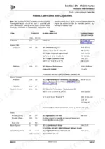 jcb-2cx-to-210su-backhoe-loader-service-manual-9803-7130-08-specs-65.webp JCB 2CX, 2CXU, 210S, 210SU, Backhoe Loader, 3CX, JCB Dieselmax Engine, Perkins Engine maintenance table for fluids, lubricants, and capacities.