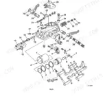 JCB 354, 360, JCB 354, JCB 360, 404C-22T exploded view diagram of hydraulic system control valve components and linkages.