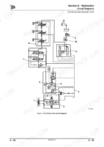 jcb-354-360-tractor-service-manual-9803-9480-1-hydraulic-207.webp JCB 354, 360, JCB 354, JCB 360, 404C-22T hydraulic circuit diagram showing valves, pumps, and system connections.