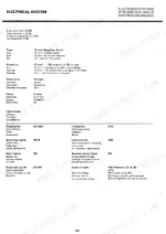 jcb-3c-to-iii-backhoe-loader-operator-manual-en-9801-3600s-wiring-125.webp JCB 3C MK III, 3D MK III electrical system specifications table for battery, alternator, fuses, and light bulb wattages.