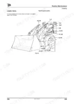 jcb-3cx-4cx-backhoe-loader-operator-manual-9811-4300-exploded-view-165.webp JCB 3CX, 4CX loader arms greasing diagram showing 22 grease points with numbered callouts for routine maintenance.