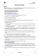 jcb-3cx-backhoe-loader-operator-manual-9831-2700-procedures-52.webp JCB 3CX operator manual page detailing step-by-step procedures for starting the engine in normal and cold conditions.