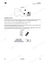 jcb-3cx-backhoe-loader-operator-manual-en-9821-9250-issue-7-01-2018-troubleshooting-115.webp JCB 3CX operation manual page showing procedures and diagrams for loading a truck with the loader shovel.