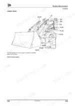 jcb-3cx-to-eco-backhoe-loader-operator-manual-9821-3000-exploded-view-231.webp JCB 3CX ECO, 4CX ECO routine maintenance diagram showing 22 loader arm grease points and lubrication locations.