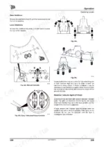 jcb-3cx-to-eco-backhoe-loader-operator-manual-9821-3000-procedures-120.webp JCB 3CX ECO, 4CX ECO manual controls and operation procedures for stabiliser levers and indicator lights.
