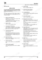 jcb-406-407-409-wheeled-loader-operator-manual-9821-9350-5-troubleshooting-68.webp JCB 406, 407, 409 operator manual page listing warning lights, indicators, and fault condition descriptions.