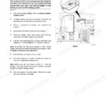JCB 411, 416, 411 Wheeled Loading Shovel, 416 Wheeled Loading Shovel, JCB 444 Dieselmax Series, JCB 444 Series coolant change procedure and reservoir diagram.