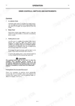 jcb-412s-414s-wheeled-loader-operator-manual-9801-8340-operations-21.webp JCB 412S, 414S operator manual page for drive controls, accelerator, brake pedal, and parking brake lever operation.