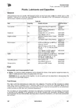 jcb-422zx-loader-operator-manual-9831-3150-fluid-capacities-179.webp JCB 422ZX technical data table listing fluid capacities, lubricant types, and part numbers for fuel, engine, and hydraulics.