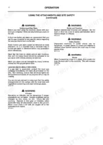 jcb-426-426ht-426zx-wheeled-loader-operator-manual-procedures-45.webp JCB 426, 426HT, 426ZX operator manual page covering site safety procedures for gas pipes, trenches, barriers, and slopes.