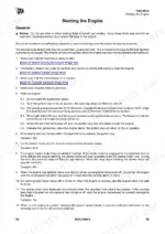 jcb-427-435s-437-loader-operator-manual-9831-1600-procedures-71.webp JCB 427, 435S, 437 operator manual page detailing engine starting procedures, warning lamps, and starter motor protection.