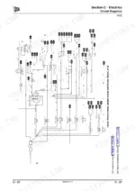 jcb-434s-435s-wheeled-loading-shovel-service-manual-9803-9420-3-wiring-170.webp JCB 434S, 435S, Wheeled Loading Shovel 434S/435S, 435S Machines electrical circuit diagram for primary fuses and relays.