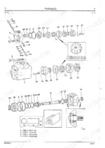 jcb-435-wheeled-loader-wheeled-loader-service-manual-9803-4300-exploded-view-32.webp JCB 435 Wheeled Loader hydraulic pump exploded view diagram showing internal components, seals, and drive shaft assembly.