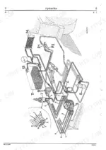 jcb-435-wheeled-loader-wheeled-loader-service-manual-9803-4300-hydraulic-34.webp JCB 435 Wheeled Loader hydraulic system diagram showing oil cooler, reservoir, control valve, and numbered hose routing.