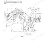 JCB 457 cab layout diagram showing numbered operator controls, steering wheel, joystick, and console switches.