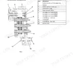 JCB 467 Wheeled Loading Shovel, 467, JCB 467, QSM 11 Tier 3, ErgoPower transmission components diagram and parts table.