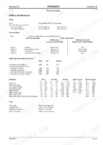jcb-504b-526-loadall-service-manual-9803-3610u-4-specs-208.webp JCB 504B, 526, LOADALL hydraulic technical data, pump, control valve, relief pressure, and cylinder specifications table.