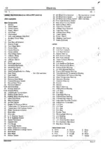 jcb-505-19-to-506b-500-series-service-manual-9803-3600u-wiring-656.webp JCB 505-19, 505-22, 508-40, 506-36, 510-40, 506B wiring diagram component list and cable color codes for electrical system.