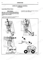 jcb-506-36-to-506b-loadall-operator-manual-controls-40.webp JCB 506-36, 508-40, 510-40, 506B boom and carriage control lever operation diagrams for extending and retracting the boom.