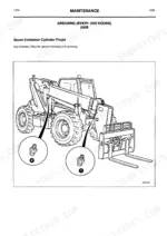 jcb-506-36-to-506b-loadall-operator-manual-maintenance-83.webp JCB 506-36, 508-40, 510-40, 506B maintenance diagram for 1000-hour greasing of boom extension cylinder pivots.