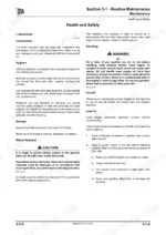 jcb-506-36-to-512-56-loadall-service-manual-9803-3740-08-hydraulic-113.webp JCB 506-36, 507-42, 509-42, 510-56, 512-56 routine maintenance manual page covering health and safety for lubricants.