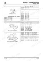 jcb-506-36-to-512-56-loadall-service-manual-9803-3740-08-specs-52.webp JCB 506-36, 507-42, 509-42, 510-56, 512-56 service manual table of male, pressure test, and 'T' adapters with part numbers.
