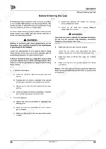 jcb-506-36-to-514-56-loadall-operator-manual-9821-3917-controls-36.webp JCB 506-36, 507-42, 509-42, 510-56, 512-56, 514-56 operator manual page for pre-operation checks before entering the cab.