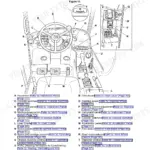 JCB 506-36, 507-42, 509-42, 510-42, 510-56, 512-56, 514-56, JCB 512 56, STAR INDUSTRIES EXTENDABLE BOOM 1360B, JCB 514 56 operator station component location diagram and control labels.
