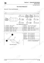 JCB 506C, 506CHL, 508C service manual page showing 993/68100 slide hammer kit and rivet nut tool parts list and diagrams.