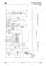 JCB 520-40, 524-50, 527-55 electrical schematic circuit diagram showing fuses, relays, and key switch wiring connections.