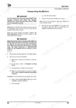 jcb-520-50-variable-reach-truck-operator-manual-9821-0500-maintenance-109.webp JCB 520-50 operator manual page detailing procedures for safely transporting the machine on a trailer.
