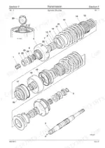 jcb-520-55-to-520s-loadall-service-manual-9803-3610-issue-10-exploded-view-331-1.webp JCB 520-55 RS, 526S LOADALL exploded view diagram of the Syncro Shuttle transmission clutch pack and shaft components.